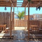 Terraza chica enfrentada